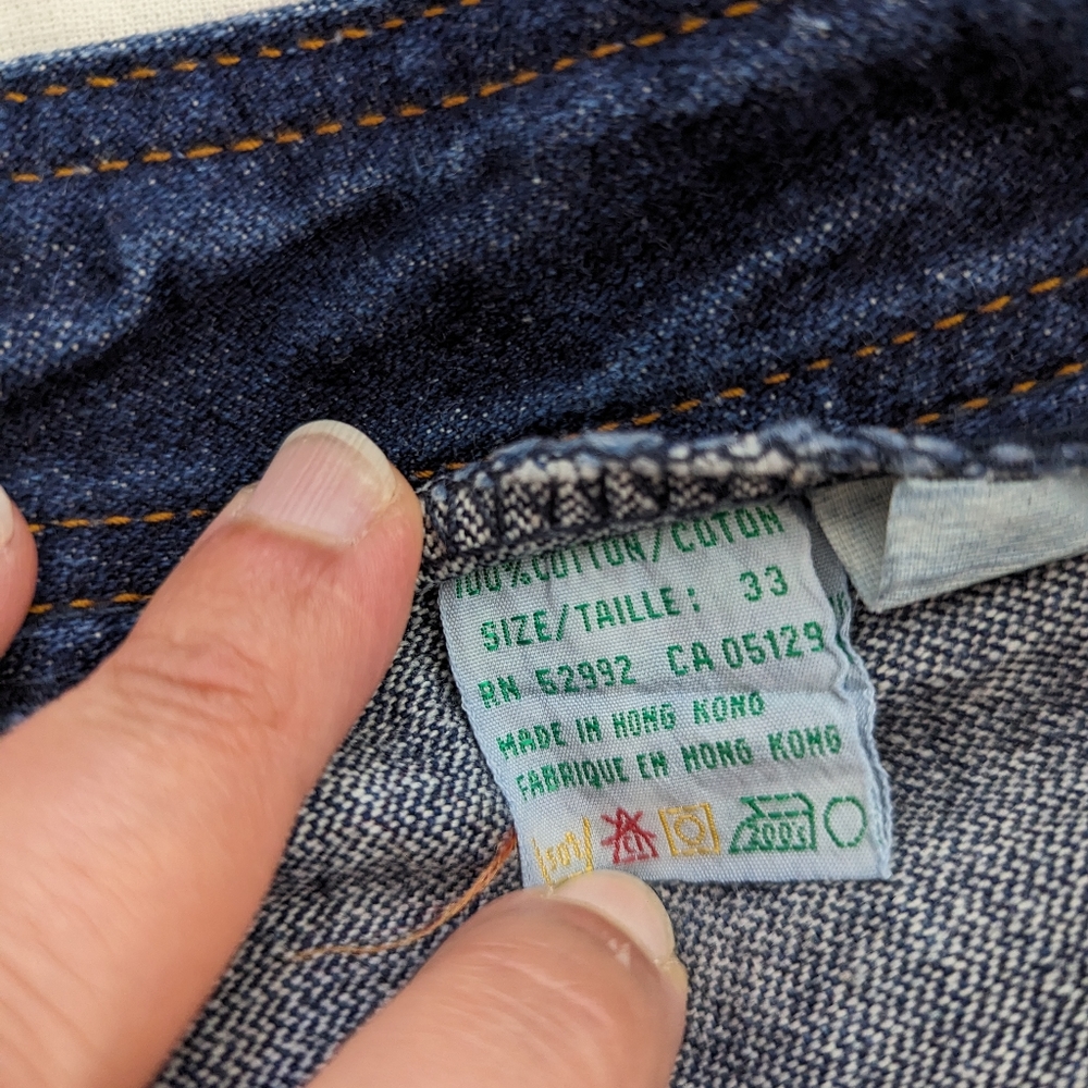 Vintage 80's Jordache dark wash jeans size 33" - Picture 8 of 8